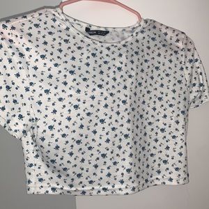 Blue floral two piece set